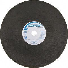 Norton - 24" Aluminum Oxide Cutoff Wheel - 7/32" Thick, 1-3/4" Arbor - Exact Tooling