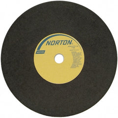 Norton - 24" Aluminum Oxide Cutoff Wheel - 3/16" Thick, 1-3/4" Arbor - Exact Tooling