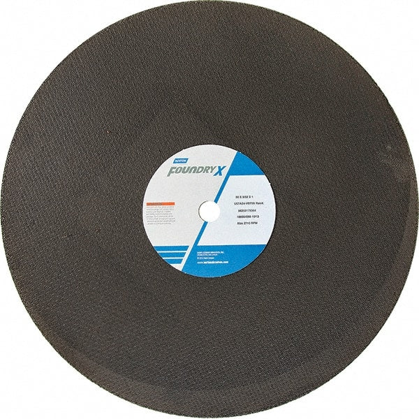 Norton - 20" Aluminum Oxide Cutoff Wheel - 5/32" Thick, 1" Arbor - Exact Tooling