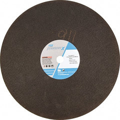 Norton - 16" Aluminum Oxide Cutoff Wheel - 5/32" Thick, 1" Arbor - Exact Tooling