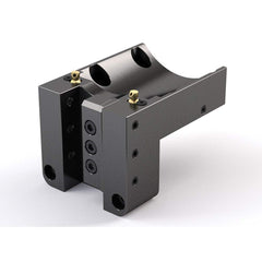 Global CNC Industries - Turret & VDI Tool Holders; Type: Mori OD Turning Block ; Clamping System: 102mm X 80mm ; Tool Axis: OD ; Through Coolant: No ; Outside Diameter (Decimal Inch): 1.2500 ; Additional Information: 4 Mounting Holes - Exact Tooling