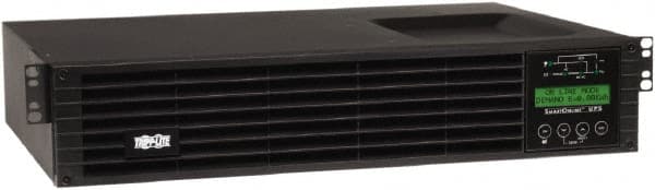 Tripp-Lite - 15 Amp, 1,000 VA, Tower & Rack Mount Online Backup Uninterruptible Power Supply - Backup 4.8 min with Full Load & 14 min with Half Load, 120 VAC Input & Output, 900 Watt Output, 1 Phases, 6 Outlets - Exact Tooling