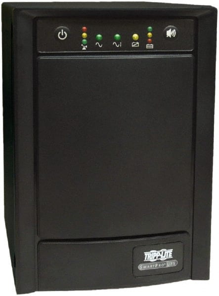 Tripp-Lite - 15 Amp, 1,500 VA, Tower Mount Line Interactive Backup Uninterruptible Power Supply - Backup 8 min with Full Load & 13 min with Half Load, 230 Volt Input & Output, 900 Watt Output, 1 Phases, 6 Outlets - Exact Tooling