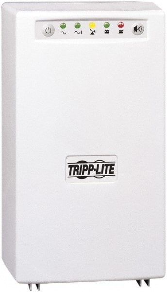 Tripp-Lite - 15 Amp, 700 VA, Tower Mount Line Interactive Backup Uninterruptible Power Supply - Backup 18 min with Full Load & 42 min with Half Load, 120 VAC Input & Output, 450 Watt Output, 1 Phases, 6 Outlets - Exact Tooling