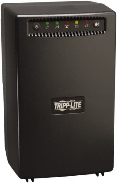Tripp-Lite - 15 Amp, 1,500 VA, Tower Mount Line Interactive Backup Uninterruptible Power Supply - Backup 4 min with Full Load & 8-1/2 min with Half Load, 120 VAC Input & Output, 940 Watt Output, 1 Phases, 8 Outlets - Exact Tooling
