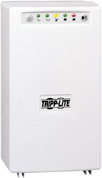 Tripp-Lite - 15 Amp, 1,200 VA, Tower Mount Line Interactive Backup Uninterruptible Power Supply - Backup 4 min with Full Load & 12 min with Half Load, 230 Volt Input & Output, 750 Watt Output, 1 Phases, 6 Outlets - Exact Tooling