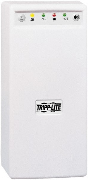 Tripp-Lite - 15 Amp, 350 VA, Tower Mount Line Interactive Backup Uninterruptible Power Supply - Backup 18 min with Full Load & 46 min with Half Load, 120 VAC Input & Output, 225 Watt Output, 1 Phases, 4 Outlets - Exact Tooling
