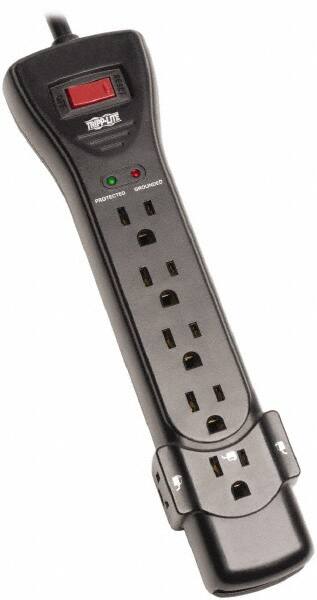 Tripp-Lite - 7 Outlets, 120 VAC15 Amps, 7' Cord, Power Outlet Strip - Floor, Keyhole Mount, 5-15 NEMA Configuration, 10.3" Strip - Exact Tooling