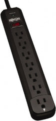 Tripp-Lite - 7 Outlets, 120 VAC15 Amps, 12' Cord, Power Outlet Strip - Floor, Keyhole Mount, 5-15 NEMA Configuration, 11.69" Strip - Exact Tooling