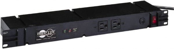 Tripp-Lite - 12 Outlets, 120 VAC15 Amps, 10' Cord, Power Outlet Strip - Floor, Keyhole Mount, 5-15 NEMA Configuration, 4" Strip - Exact Tooling