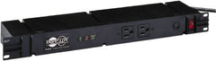 Tripp-Lite - 12 Outlets, 120 VAC15 Amps, 10' Cord, Power Outlet Strip - Floor, Keyhole Mount, 5-15 NEMA Configuration, 4" Strip - Exact Tooling