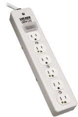 Tripp-Lite - 6 Outlets, 120 VAC15 Amps, 10' Cord, Power Outlet Strip - Floor, Keyhole Mount, 5-15 NEMA Configuration, 2-1/2" Strip - Exact Tooling