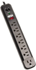 Tripp-Lite - 7 Outlets, 120 VAC15 Amps, 6' Cord, Power Outlet Strip - Floor, Keyhole Mount, 5-15 NEMA Configuration, 12.51" Strip - Exact Tooling