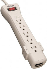 Tripp-Lite - 7 Outlets, 120 VAC15 Amps, 6' Cord, Power Outlet Strip - Floor, Keyhole Mount, 5-15 NEMA Configuration, 10.3" Strip - Exact Tooling