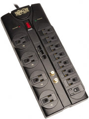 Tripp-Lite - 12 Outlets, 120 VAC15 Amps, 8' Cord, Power Outlet Strip - Floor, Keyhole Mount, 5-15 NEMA Configuration, 12.04" Strip - Exact Tooling