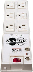 Tripp-Lite - 6 Outlets, 120 VAC15 Amps, 6' Cord, Power Outlet Strip - Floor, Keyhole Mount, 5-15 NEMA Configuration, 9-1/2" Strip - Exact Tooling
