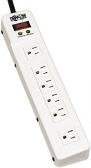 Tripp-Lite - 6 Outlets, 120 VAC15 Amps, 6' Cord, Power Outlet Strip - Floor, Keyhole Mount, 5-15 NEMA Configuration, 2-1/4" Strip - Exact Tooling