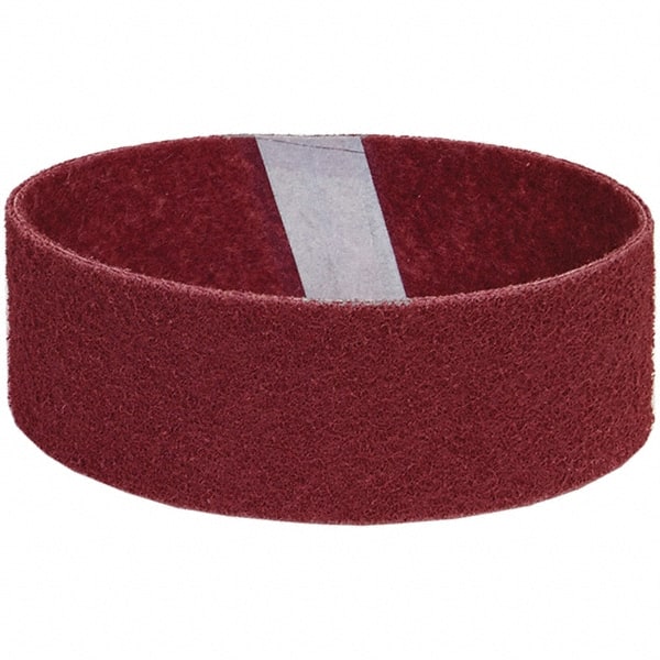Norton - 3" Wide x 21" OAL, Aluminum Oxide Abrasive Belt - Aluminum Oxide, Fine, Nonwoven, Y Weighted Cloth Backing - Exact Tooling