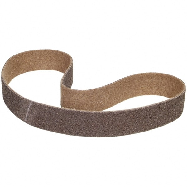 Norton - 2" Wide x 48" OAL, Aluminum Oxide Abrasive Belt - Aluminum Oxide, Coarse, Nonwoven, Y Weighted Cloth Backing - Exact Tooling