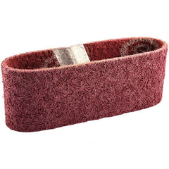 Norton - 3" Wide x 18" OAL, Aluminum Oxide Abrasive Belt - Aluminum Oxide, Fine, Nonwoven, Cloth Backing - Exact Tooling
