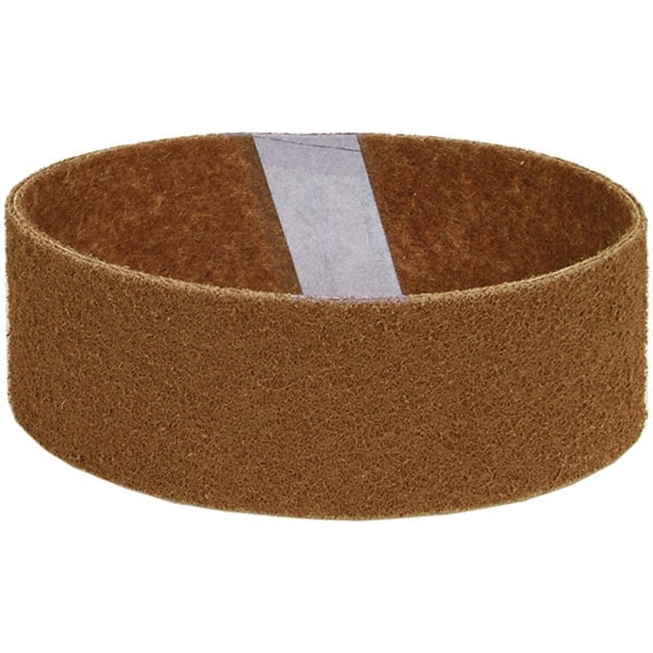 Norton - 3" Wide x 24" OAL, Aluminum Oxide Abrasive Belt - Aluminum Oxide, Coarse, Nonwoven, Y Weighted Cloth Backing - Exact Tooling