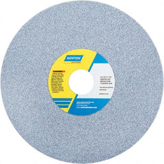 Norton - 8" Diam x 1-1/4" Hole x 1/2" Thick, J Hardness, 46 Grit Surface Grinding Wheel - Ceramic, Type 1, Coarse Grade, 3,600 Max RPM - Exact Tooling