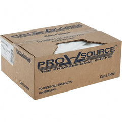 PRO-SOURCE - 24 Gal Capacity, Clear, Linear Low-Denstiy Polyethylene (LLDPE), Hazardous Waste Bag - 4 mil Thick x 18" Wide x 30" High, Flat Pack - Exact Tooling