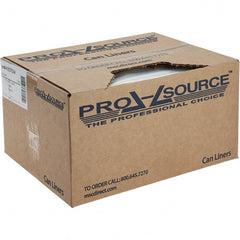 PRO-SOURCE - 24 Gal Capacity, Clear, Linear Low-Denstiy Polyethylene (LLDPE), Hazardous Waste Bag - 6 mil Thick x 18" Wide x 30" High, Roll - Exact Tooling