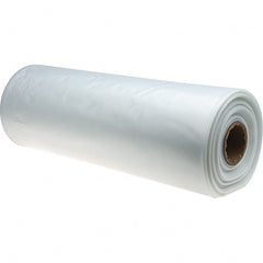 PRO-SOURCE - 6 mil Thick, Heavy-Duty Trash Bags - Linear Low-Density Polyethylene (LLDPE), Flat Pack Dispenser, 24" Wide x 42" High, Clear - Exact Tooling