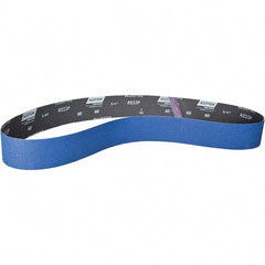 Norton - 2-1/2" Wide x 60" OAL, 180 Grit, Zirconia Alumina Abrasive Belt - Zirconia Alumina, Coated, X Weighted Paper Backing - Exact Tooling