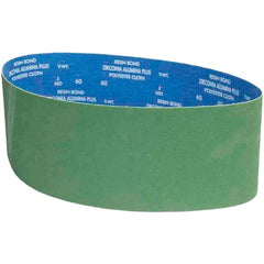 Norton - 6" Wide x 48" OAL, 60 Grit, Zirconia Alumina Abrasive Belt - Zirconia Alumina, Coated, Y Weighted Paper Backing - Exact Tooling