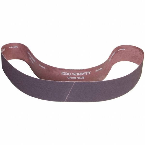 Norton - 2" Wide x 42" OAL, 180 Grit, Aluminum Oxide Abrasive Belt - Aluminum Oxide, Coated, X Weighted Cloth Backing - Exact Tooling