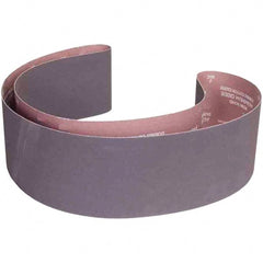 Norton - 6" Wide x 78-3/4" OAL, 36 Grit, Aluminum Oxide Abrasive Belt - Aluminum Oxide, Coated, X Weighted Cloth Backing - Exact Tooling