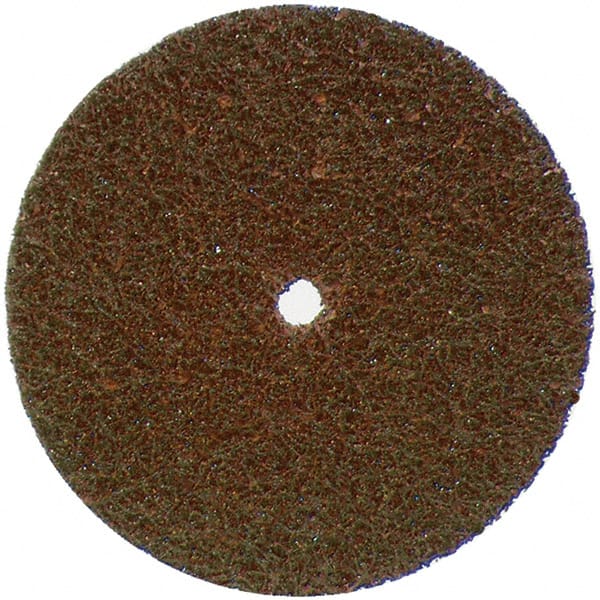 Norton - 5" Diam, Aluminum Oxide Hook & Loop Disc - Coarse Grade, Nonwoven, - Exact Tooling