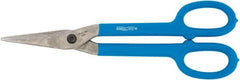 Channellock - 1-3/4" Length of Cut, Straight Pattern Tinner's Snip - 8.3" OAL, Dipped Vinyl Handle, High Carbon Steel Blade - Exact Tooling