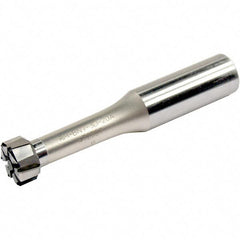Iscar - Axial Clamp, Straight Shank Modular Reamer Body - 15.88mm Shank Diam, 1.89" Shank Length, 3.85" OAL, 49.78mm Body Length, 11.5mm Reamer Head Diam Compatibility, Right Hand Cut - Exact Tooling