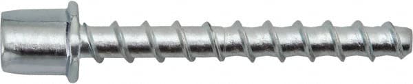 Powers Fasteners - 1/4" Zinc-Plated Steel Vertical (End Drilled) Mount Threaded Rod Anchor - 1/4" Diam x 1-5/8" Long, 3,265 Lb Ultimate Pullout, For Use with Concrete/Masonry - Exact Tooling