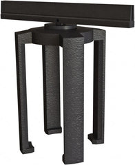 Banner Stakes - 7" High x 6" Long x 3-1/2" Wide Barrier Mounting Bracket - Matte Finish, Black, Use with Plus Banner Head - Exact Tooling