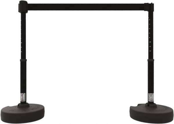 Banner Stakes - 42" High Plastic Pedestrian Barrier - 15' Long Rope - Exact Tooling