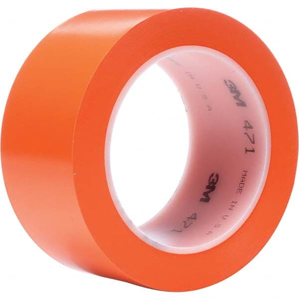 3M - 36 Yd x 1/4" Orange Vinyl Film Tape - Exact Tooling