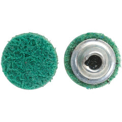 Norton - 4" Disc Diam, Aluminum Oxide Quick Change Disc - Type S Attaching System, Nonwoven, Green, Fine Grade, 15,000 RPM - Exact Tooling