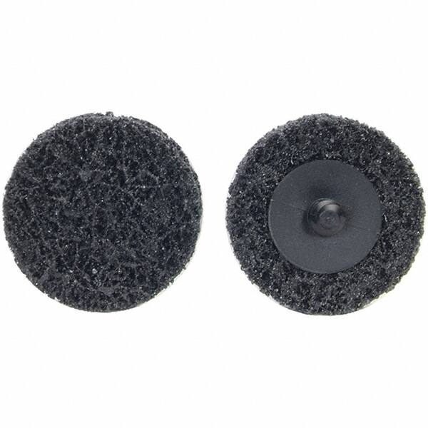 Norton - 4" Disc Diam, Aluminum Oxide Quick Change Disc - Type S Attaching System, Nonwoven, Black, Extra Coarse Grade, 15,000 RPM - Exact Tooling