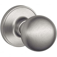 Schlage - 1-3/8 to 1-3/4" Door Thickness, Satin Stainless Steel Passage Knob Lockset - Exact Tooling