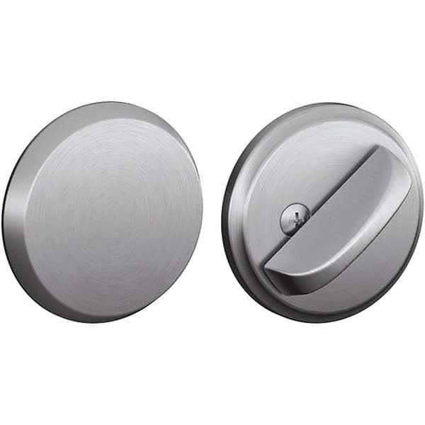Schlage - 1-5/8 to 1-3/4" Door Thickness, Satin Chrome Finish, One Sided Deadbolt - Exact Tooling