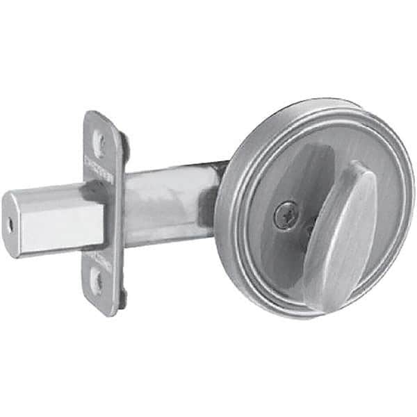 Schlage - 1-5/8 to 1-3/4" Door Thickness, Satin Stainless Steel Finish, One Sided Deadbolt - Exact Tooling