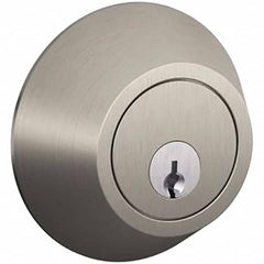 Schlage - 1-5/8 to 1-3/4" Door Thickness, Satin Chrome Finish, Single Cylinder Deadbolt - Exact Tooling