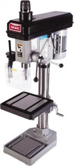 Dake - 18" Swing, Variable Speed Pulley Drill Press - Variable Speed, 1/2 hp, Single Phase - Exact Tooling