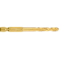 DeWALT - 7/32" High Speed Steel, 135° Point, Straight Shank Maintenance Drill Bit - Exact Tooling