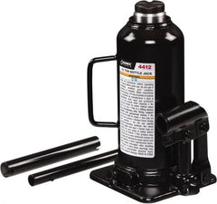 Sunex Tools - 12 Ton Capacity Bottle Jack - 9.1" to 18.3" High, 5.71" Long x 4.96" Wide Base - Exact Tooling