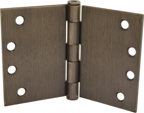 Hager - 6" Wide x 4" High Square Corner Residential Hinge - Square Edge, Steel, Oil Rubbed Bronze Finish - Exact Tooling